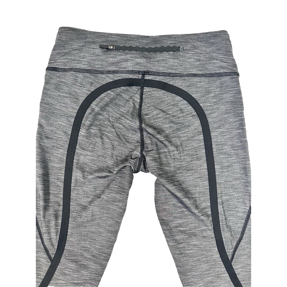 Lululemon On Track Tight Leggings Heathered Black Gray Size 6 - Picture 5 of 10